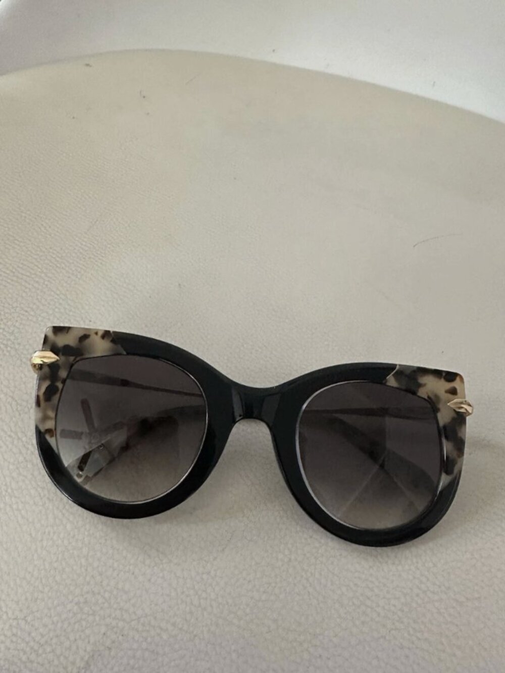 Krewe Laveau Cat Eye Sunglasses 24k